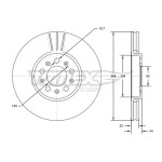 TOMEX Brakes Bremsscheibe